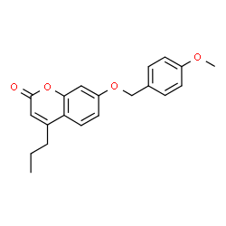 7-[(4-methoxyphenyl)methoxy]-4-propylchromen-2-one结构式