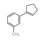 1-(1-cyclopentenyl)-3-methyl-benzene Structure