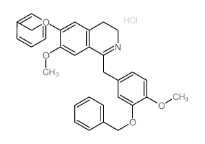 7-methoxy-1-[(4-methoxy-3-phenylmethoxy-phenyl)methyl]-6-phenylmethoxy-3,4-dihydroisoquinoline structure