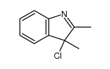 3-chloro-2,3-dimethylindolenine结构式