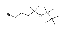 (4-Bromo-1,1-dimethylbutoxy)(1,1-dimethylethyl)dimethylsilane结构式