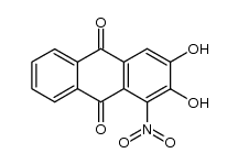 2,3-dihydroxy-1-nitro-anthraquinone Structure