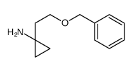 1-(2-phenylmethoxyethyl)cyclopropan-1-amine结构式