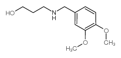 3-(3,4-Dimethoxy-benzylamino)-propan-1-ol结构式