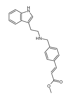 (2E)-3-[4-[[[2-(1H-indol-3-yl)ethyl]amino]methyl]phenyl]-2-propenoic acid methyl ester Structure