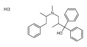 2-methyl-3-[methyl(1-phenylpropan-2-yl)amino]-1,1-diphenylpropan-1-ol,hydrochloride Structure