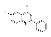 6-溴-4-氯-2-苯基喹唑啉结构式