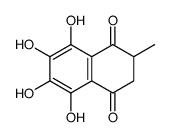 5,6,7,8-tetrahydroxy-2-methyl-2,3-dihydronaphthalene-1,4-dione Structure