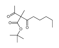 tert-butyl 2-acetyl-2-methyl-3-oxooctanoate Structure