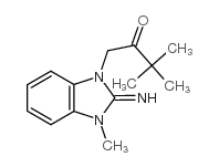 1-(2-imino-3-methylbenzimidazol-1-yl)-3,3-dimethylbutan-2-one Structure
