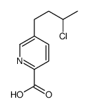 5-(3-chlorobutyl)pyridine-2-carboxylic acid Structure