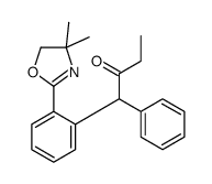 1-[2-(4,4-dimethyl-5H-1,3-oxazol-2-yl)phenyl]-1-phenylbutan-2-one Structure