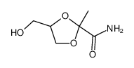 4-hydroxymethyl-2-methyl-[1,3]dioxolane-2-carboxylic acid amide Structure