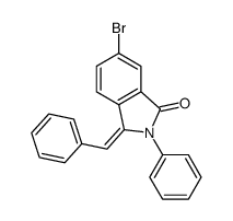 3-benzylidene-6-bromo-2-phenylisoindol-1-one结构式