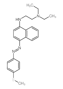 Ethylenediamine, N, N-diethyl-N-[4-[p-(methylthio)phenylazo]-1-naphthyl]- Structure