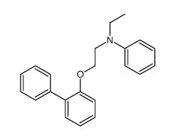 N-ethyl-N-[2-(2-phenylphenoxy)ethyl]aniline Structure