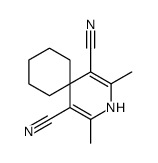 2,4-dimethyl-3-azaspiro[5.5]undeca-1,4-diene-1,5-dicarbonitrile结构式