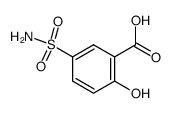 2-hydroxy-5-sulfonamidobenzoic acid结构式