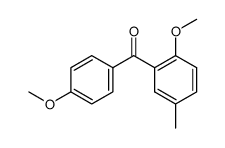 (2-methoxy-5-methylphenyl)(4-methoxyphenyl)methanone Structure