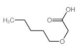 Acetic acid, (pentyloxy)- Structure