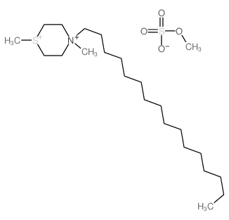 4-hexadecyl-1,4-dimethyl-1-thionia-4-azoniacyclohexane; sulfooxymethane Structure