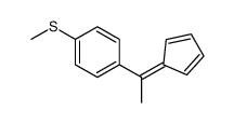 1-(1-cyclopenta-2,4-dien-1-ylideneethyl)-4-methylsulfanylbenzene结构式