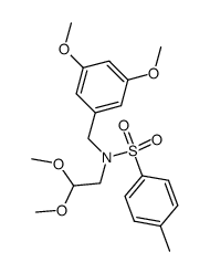 N-(3,5-dimethoxybenzyl)-N-(2,2-dimethoxyethyl)-4-methylbenzenesulfonamide结构式