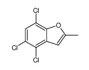 4,5,7-Trichloro-2-methylbenzofuran结构式