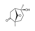 4β-hydroxy-1β,4α-dimethylbicyclo[3.2.1]octane-7,8-dione Structure