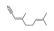 (E)-3,7-二甲基-2,6-辛二烯腈结构式