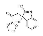 3-[2-(furan-2-yl)-2-oxoethyl]-3-hydroxy-1H-indol-2-one结构式