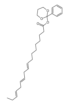 9,12,15-Octadecatrienoic acid 2-phenyl-1,3-dioxan-2-yl ester结构式