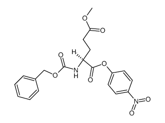N-[(Benzyloxy)carbonyl]-L-glutamic acid 5-methyl 1-(4-nitrophenyl) ester Structure