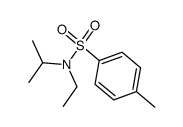 N-Ethyl-4-methyl-N-(1-methylethyl)benzenesulfonamide结构式