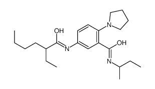 N-butan-2-yl-5-(2-ethylhexanoylamino)-2-pyrrolidin-1-ylbenzamide Structure