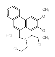 2-chloro-N-(2-chloroethyl)-N-[(6,7-dimethoxyphenanthren-9-yl)methyl]ethanamine结构式