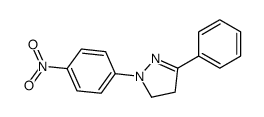 2-(4-nitrophenyl)-5-phenyl-3,4-dihydropyrazole Structure