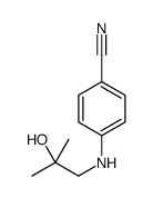 4-[(2-hydroxy-2-methylpropyl)amino]benzonitrile结构式