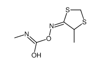 [(E)-(5-methyl-1,3-dithiolan-4-ylidene)amino] N-methylcarbamate Structure