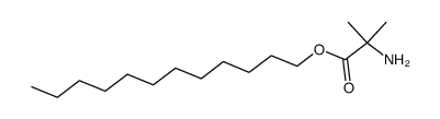 dodecyl 2-amino-2-methylpropanoate Structure