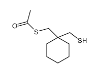 S-[[1-(sulfanylmethyl)cyclohexyl]methyl] ethanethioate结构式