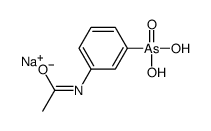 sodium,(3-acetamidophenyl)-hydroxyarsinate Structure