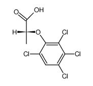 D-2-(2,3,4,6-tetrachloro-phenoxy)-propionic acid结构式
