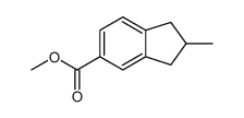 methyl 2-methyl-2,3-dihydro-1H-indene-5-carboxylate结构式