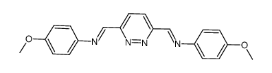 3,6-bis[(4-methoxyphenyl)iminomethyl]pyrazine Structure