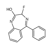 3-fluoro-5-phenyl-1,3-dihydro-1,4-benzodiazepin-2-one Structure