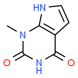 1H-Pyrrolo[2,3-d]pyrimidine-2,4(3H,7H)-dione,1-methyl-(9CI) structure