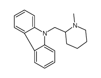 9-(1-Methyl-2-piperidylmethyl)-9H-carbazole结构式