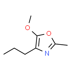Oxazole, 5-methoxy-2-methyl-4-propyl- (9CI) structure