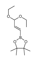 2-[(E)-3,3-diethoxyprop-1-enyl]-4,4,5,5-tetramethyl-1,3,2-dioxaborolane Structure